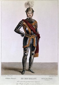 Sr. Michelot en el papel de Don Carlos en Hernani de Victor Hugo. Grabado de Benoist. Siglo XIX de Philippe Benoist