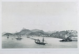 Nueve vistas panorámicas de Río de Janeiro: As Prais St. Luzia a Gloria, 1862