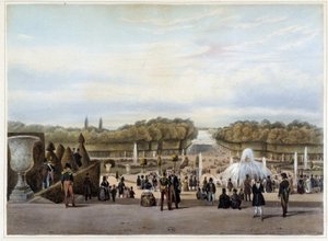 Versalles: le Tapis Vert - en "Paris et ses environs" por Jacottet & Benoist