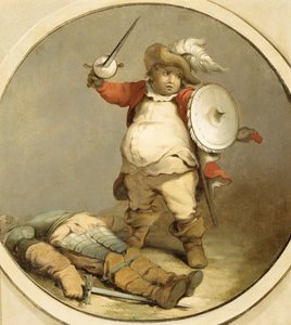 Falstaff con el Cuerpo de Hotspur, c.1786 de Philippe Jacques de Loutherbourg