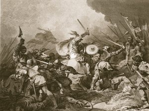 La batalla de Hastings de Philippe Jacques de Loutherbourg