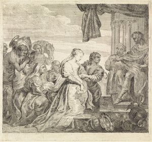 Visita de la Reina de Seba de Philippe Lambert Joseph Spruyt