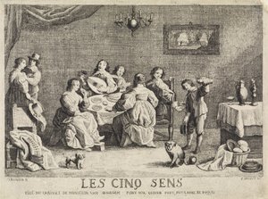Los cinco sentidos Les cinq sens (título sobre objeto) de Philippe Lambert Joseph Spruyt