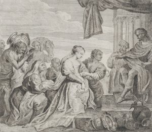 Salomón y la Reina de Saba, 1784 de Philippe Lambert Joseph Spruyt