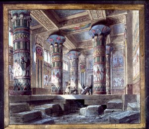 Escenografía de Philippe Chaperon para la ópera Aida de Giuseppe Verdi de Philippe Marie Chaperon