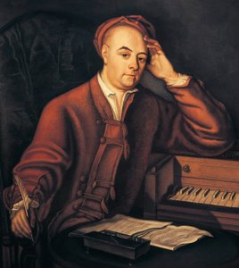 George Frideric Handel (1685-1759) músico germano-inglés, pintura de Philippe Mercier c. 1725