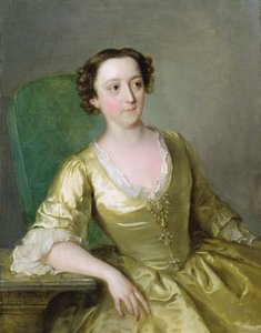 Miss Adams, c.1741 (óleo sobre lienzo) de Philippe Mercier