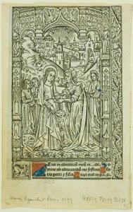 Visitación, del Libro de Horas de Philippe Pigouchet