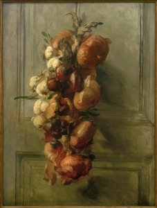 Bodegón con cebollas