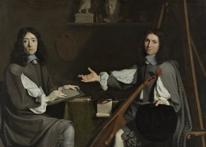 Doble retrato de ambos artistas, 1654 de Philippe de Champaigne