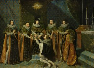 Luis XIII (1601-43) recibiendo a Henri d
