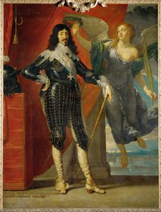 Luis XIII coronado con la Victoria ... de Philippe de Champaigne