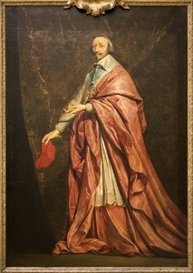 Retrato de Armand Jean du Plessis Cardinal de Richelieu (óleo sobre lienzo)