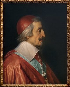 Retrato del Cardenal Richelieu (Armand Jean Duplessis de Richelieu) de Philippe de Champaigne