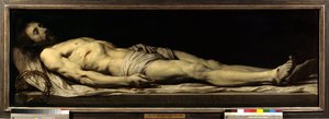 El Cristo muerto tendido en su sudario. Pintura de Philippe de Champaigne (1602-1674)