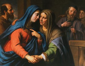 La visitación, c.1643 de Philippe de Champaigne