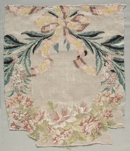 Fragmento de Seda, Parte del Panel llamado Le panier fleuri, 1770