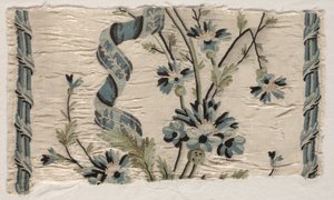 Dos piezas de bordado, 1723-1774