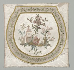 Tapicería para asiento de silla, c. 1743-1774