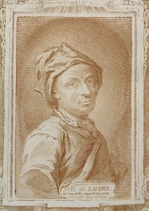 Autorretrato de Philippe de la Hire, ilustración de 