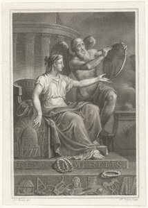 Representación simbólica en el 50 aniversario de Felix Meritis, 1827 de Philippus Velijn