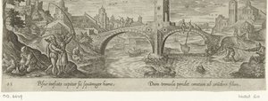 Hegelsport Jacht en visvangst (título de la serie) Tipos de caza, pesca y caza (título de la serie) de Philips Galle (attributed to workshop of)