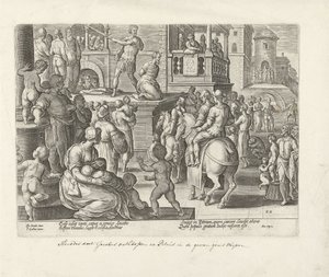 Decapitación de Santiago el Mayor Hechos de los Apóstoles (título de la serie) Acta Apostolorum (título de la serie) de Philips Galle (possibly)