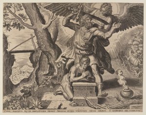 El sacrificio de Abraham de Philips Galle
