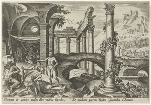 La embriaguez de Noah Los días de la perdición del pueblo judío (título de la serie) de Philips Galle
