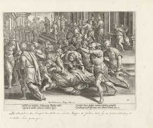 Encarcelamiento de Pablo en Jerusalén Hechos de los Apóstoles (título de la serie) Acta Apostolorum (título de la serie) de Philips Galle