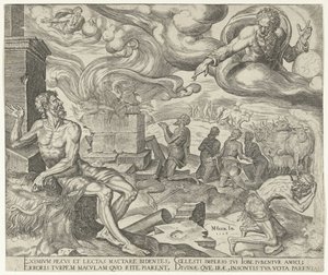 Dios le habla a Job Historia de Job (título de la serie) de Philips Galle