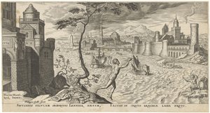 Héroe a Leander de Philips Galle
