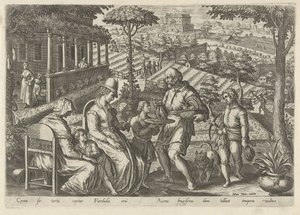 Jacht op de grasmus Jachttaferelen (título de la serie) En el que todo tipo de caza, caza de aves y pesca (título de la serie) de Philips Galle