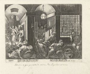Pedro es liberado de la prisión por el ángel. Hechos de los Apóstoles (título de la serie) Acta Apostolorum (título de la serie)