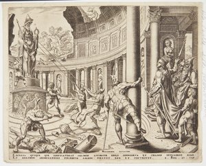 La destrucción del templo de Astarté, Quemos y Milcom