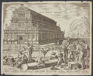 El templo de Diana en Éfeso de Philips Galle