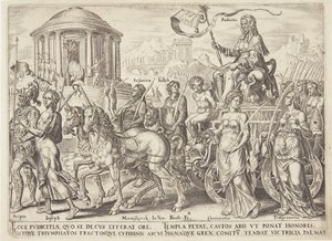 El triunfo de la castidad de Philips Galle
