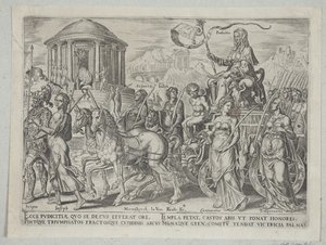 El triunfo de la castidad de Philips Galle