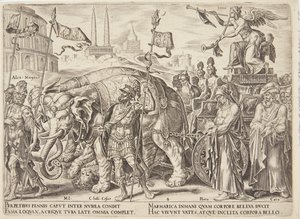 El triunfo de la fama de Philips Galle