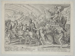 El triunfo del tiempo de Philips Galle