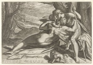 Venus y Adonis con Amor La historia de Adonis (título de la serie)