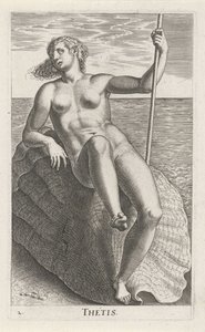 aguanimf tetis Thetis (título sobre el objeto) Stroom- en waternimfen (título de la serie) pezones oceanítidos y potamidum (título de la serie)
