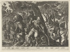 Zwijnenjacht conoció a geweren Jachttaferelen (título de la serie) En el que todo tipo de caza, caza de aves y pesca (título de la serie)