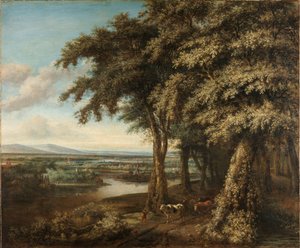 La entrada al bosque de Philips Koninck