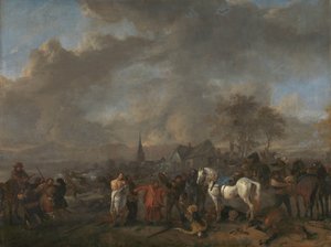 La victoria de los campesinos de Philips Wouwerman