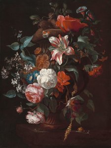 Flores en un jarrón, c. 1700 de Philips van Couwenbergh