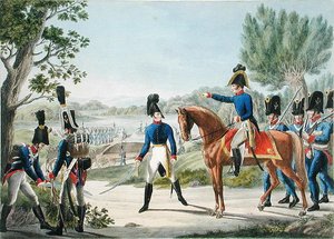 Los nuevos Pontoneros Imperiales Reales Austriacos después de las Guerras Napoleónicas, c.1820 de Phillip von (after) Stubenrauch