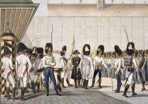 Los nuevos Granaderos Reales Imperiales Austriacos después de las Guerras Napoleónicas, c.1820