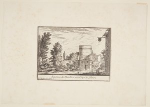 Sepulcro de Metella o sea Capo di Bove de Philothée Francois Duflos