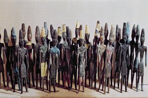 Estatuillas de ofrenda, del Templo de los Obeliscos, Biblos de Phoenician School